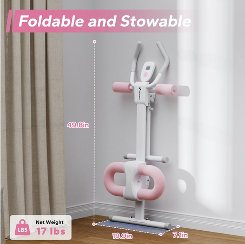 Merax Adjustable Ab Trainer – Foldable Core Workout Machine